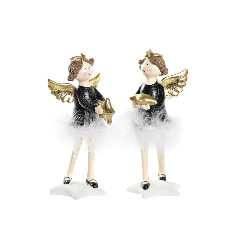 Christmas bauble DKD Home Decor Resin Angel (8 x 9 x 20 cm) (2 Units)