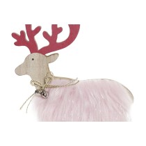 Weihnachtsschmuck DKD Home Decor Polyester MDF Rentier (23 x 5 x 16 cm) (4 Stück)