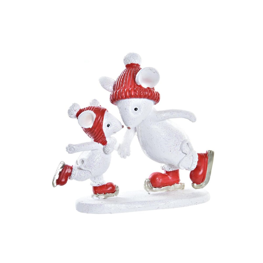 Weihnachtsschmuck DKD Home Decor Mouse Harz (9,5 x 3,5 x 9 cm)