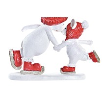 Weihnachtsschmuck DKD Home Decor Mouse Harz (9,5 x 3,5 x 9 cm)