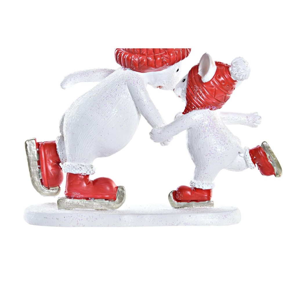 Décorations de Noël DKD Home Decor Souris Résine (9,5 x 3,5 x 9 cm)
