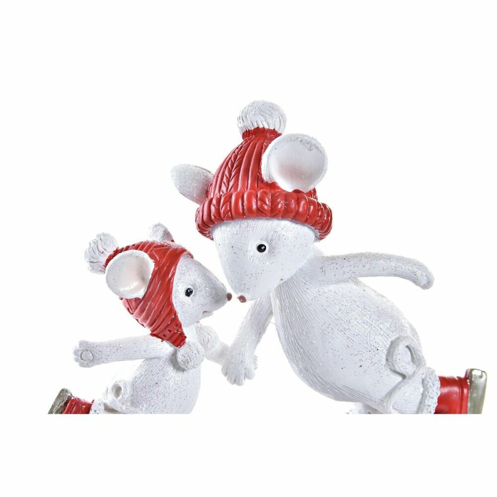 Weihnachtsschmuck DKD Home Decor Mouse Harz (9,5 x 3,5 x 9 cm)
