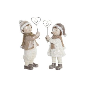 Weihnachtsschmuck DKD Home Decor Harz Kinder (9 x 6 x 19,5 cm) (2 Stück)