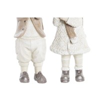 Décorations de Noël DKD Home Decor Résine Enfants (9 x 6 x 19,5 cm) (2 Unités)