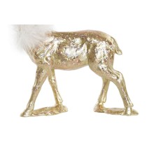Weihnachtsschmuck DKD Home Decor Gold Harz Rentier (17,5 x 9 x 22,5 cm) (2 Stück)