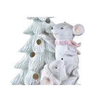 Décorations de Noël DKD Home Decor Souris Résine (13 x 8,5 x 16 cm) (2 Unités)