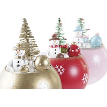Décorations de Noël DKD Home Decor MDF (8 x 8 x 11 cm) (3) (3 Unités)