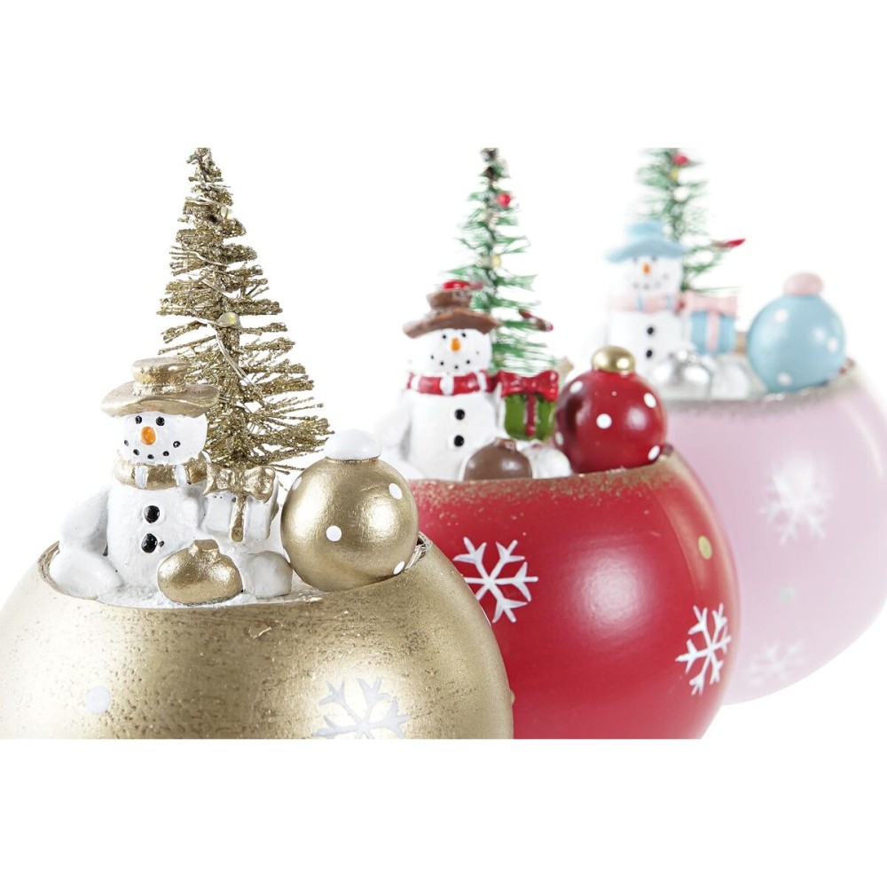 Décorations de Noël DKD Home Decor MDF (8 x 8 x 11 cm) (3) (3 Unités)