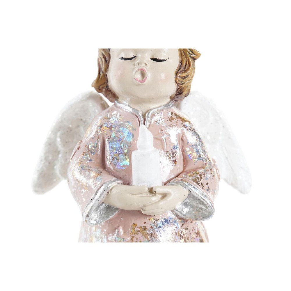 Décorations de Noël DKD Home Decor Résine Ange (7 x 5 x 13 cm) (2 Unités)