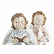 Weihnachtsschmuck DKD Home Decor Harz Engel (7 x 5 x 13 cm) (2 Stück)