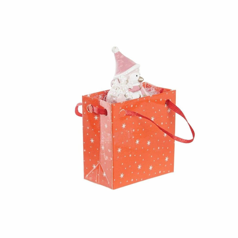 Décorations de Noël DKD Home Decor Résine Bonhomme de Neige (3,5 x 2,5 x 4 cm) (4 Unités)