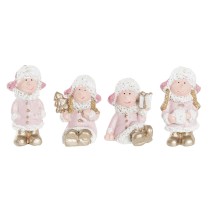 Weihnachtsschmuck DKD Home Decor Harz Engel (3,5 x 2,5 x 4 cm) (4 Stück)