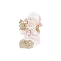 Décorations de Noël DKD Home Decor Résine Ange (3,5 x 2,5 x 4 cm) (4 Unités)