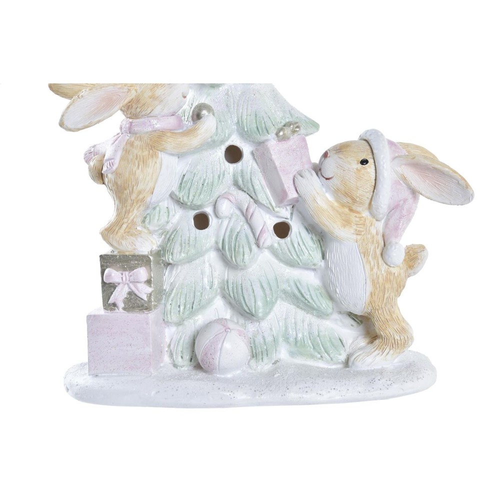 Décorations de Noël DKD Home Decor Arbre Résine (13,5 x 8 x 16 cm) (2 Unités)
