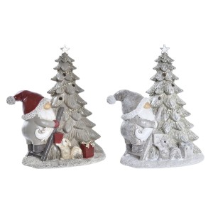 Weihnachtsschmuck DKD Home Decor Baum Harz (15 x 10 x 18 cm) (2 Stück)