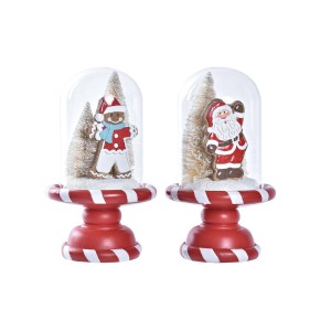 Weihnachtsschmuck DKD Home Decor Harz (13,5 x 13,5 x 23,5 cm) (2 Stück)