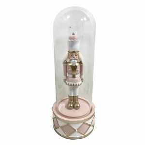 Décorations de Noël DKD Home Decor Verre Résine Casse-Noisette (10 x 10 x 26 cm) (2 Unités)