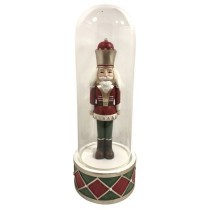 Décorations de Noël DKD Home Decor Verre Résine Casse-Noisette (10 x 10 x 26 cm) (2 Unités)