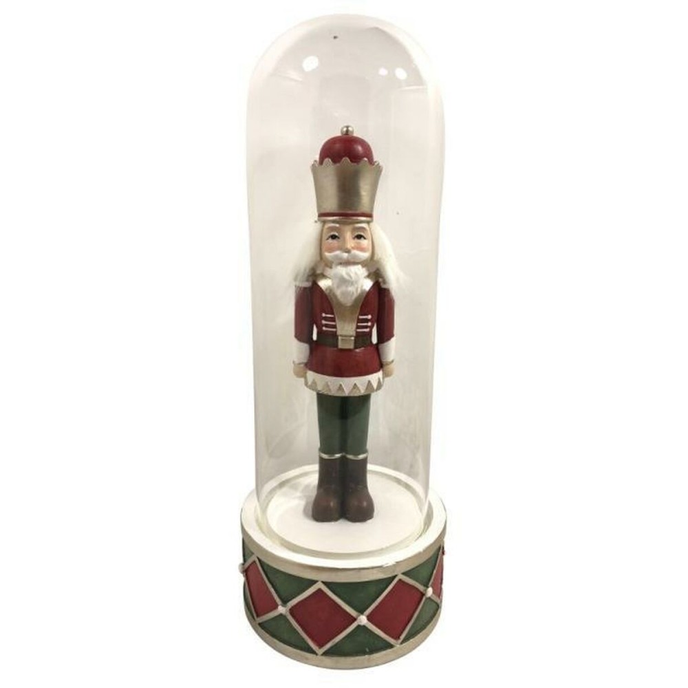 Décorations de Noël DKD Home Decor Verre Résine Casse-Noisette (10 x 10 x 26 cm) (2 Unités)