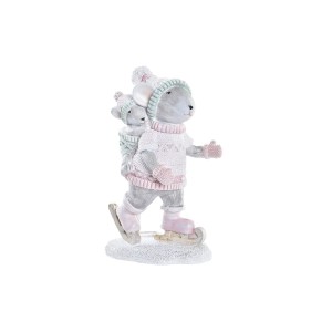 Weihnachtsschmuck DKD Home Decor Mouse Harz (7 x 5 x 11 cm)