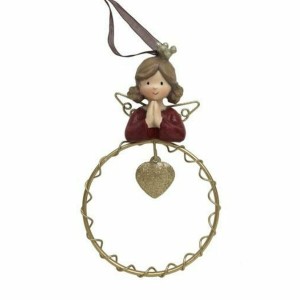 Weihnachtsschmuck DKD Home Decor Harz Kreise (9 x 3 x 13,5 cm) (6 Stück)