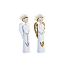Christmas bauble DKD Home Decor Resin Angel (7,5 x 5 x 21,5 cm) (2 Units)