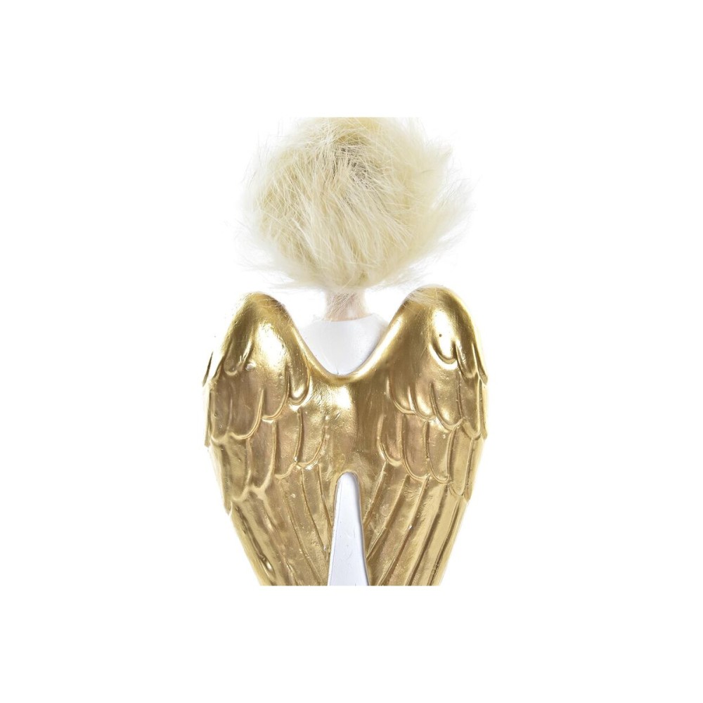 Décorations de Noël DKD Home Decor Résine Ange (7,5 x 5 x 21,5 cm) (2 Unités)