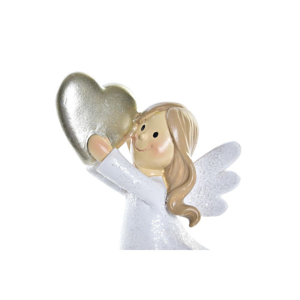 Weihnachtsschmuck DKD Home Decor Harz Engel (6 x 5,5 x 11,5 cm) (2 Stück)