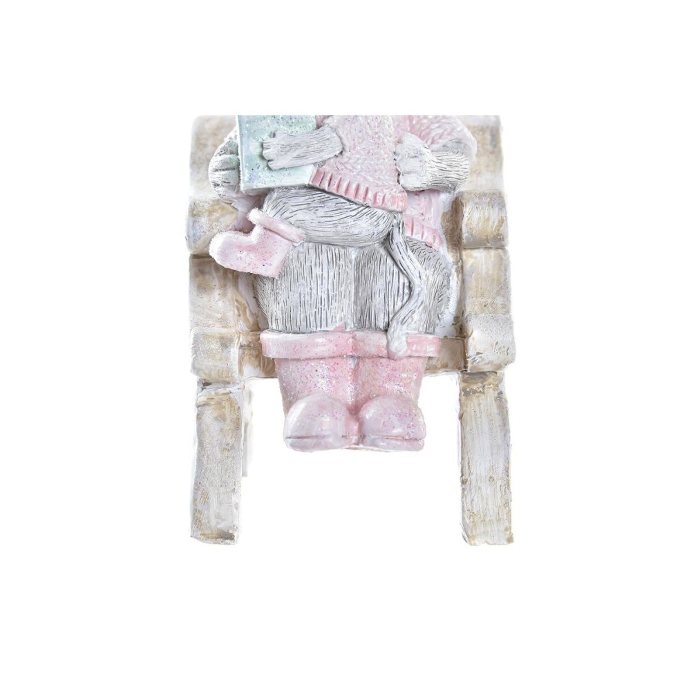 Weihnachtsschmuck DKD Home Decor Mouse Harz (8 x 5,5 x 10 cm)