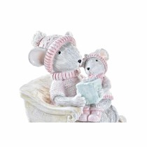 Weihnachtsschmuck DKD Home Decor Mouse Harz (8 x 5,5 x 10 cm)