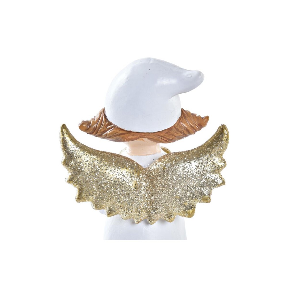 Décorations de Noël DKD Home Decor Porcelaine Ange (7 x 5 x 14 cm) (2 Unités)
