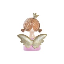 Décorations de Noël DKD Home Decor Résine Ange (9 x 5 x 12 cm) (2 Unités)
