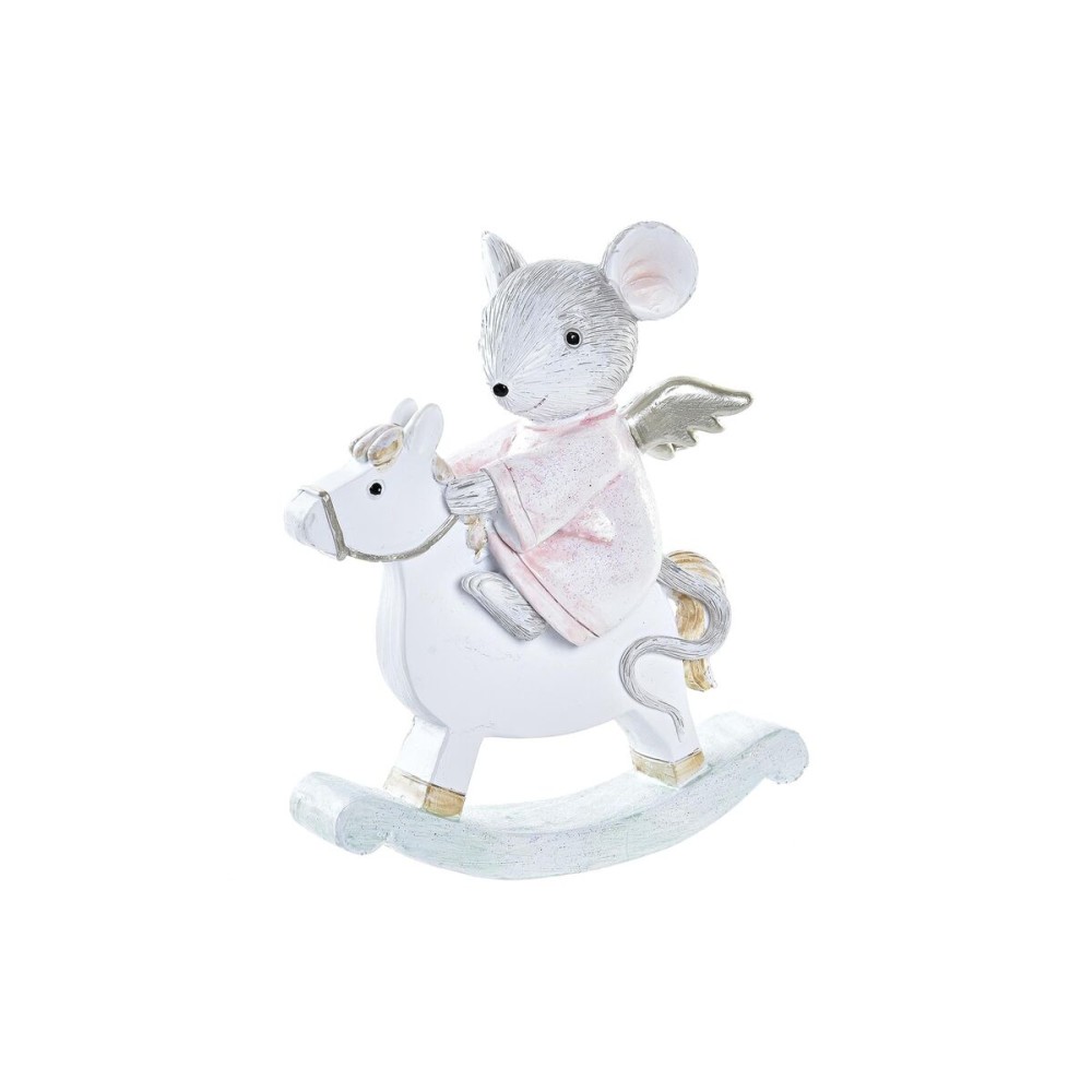 Décorations de Noël DKD Home Decor Souris Résine (9,5 x 4 x 11 cm)