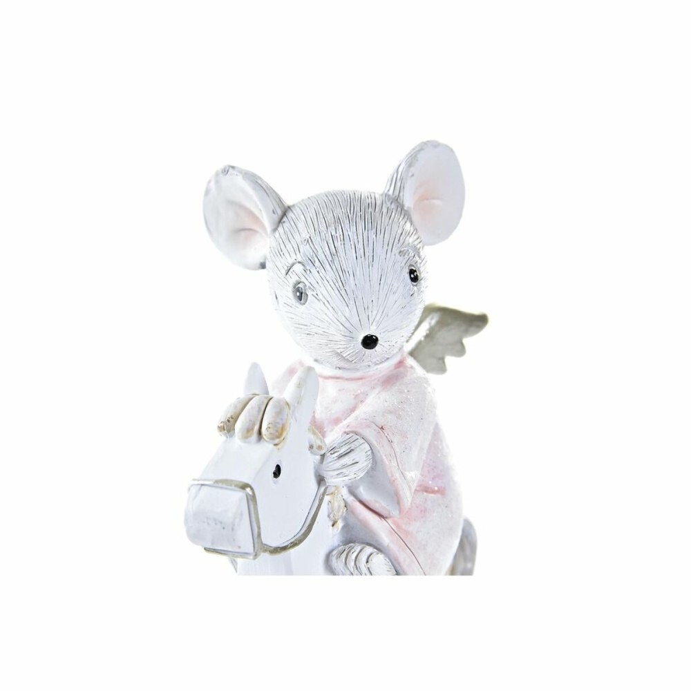 Décorations de Noël DKD Home Decor Souris Résine (9,5 x 4 x 11 cm)