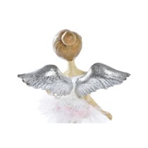 Weihnachtsschmuck DKD Home Decor Harz Engel (11 x 9 x 17 cm) (2 Stück)