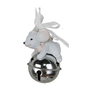Décorations de Noël DKD Home Decor Souris Résine (7 x 4,5 x 9 cm) (6 Unités)