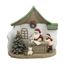 Weihnachtsschmuck DKD Home Decor Harz Weihnachtsmann (19 x 9,5 x 18 cm) (2 Stück)