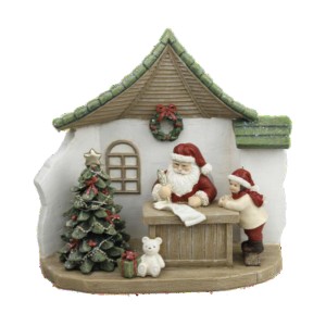 Weihnachtsschmuck DKD Home Decor Harz Weihnachtsmann (19 x 9,5 x 18 cm) (2 Stück)