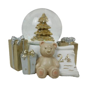 Weihnachtsschmuck DKD Home Decor Harz Bär (11 x 9 x 9 cm) (2 Stück)