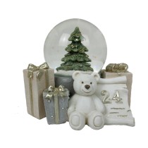 Décorations de Noël DKD Home Decor Résine Ours (11 x 9 x 9 cm) (2 Unités)