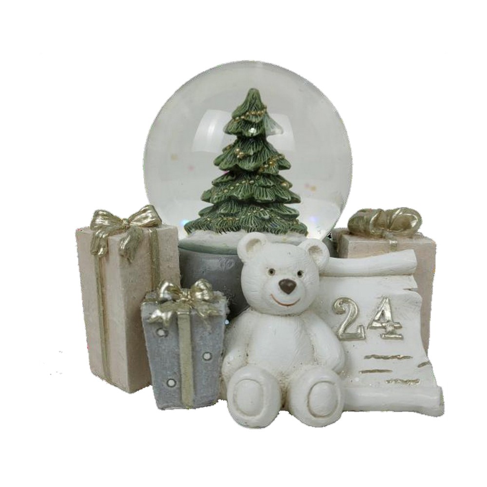 Weihnachtsschmuck DKD Home Decor Harz Bär (11 x 9 x 9 cm) (2 Stück)