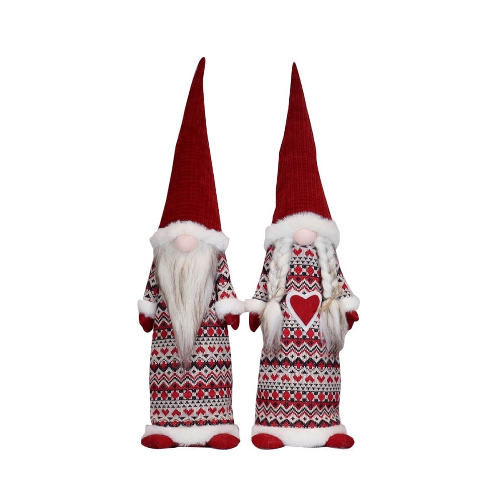 Weihnachtsschmuck DKD Home Decor Polyester (14 x 12 x 56 cm) (2 Stück)