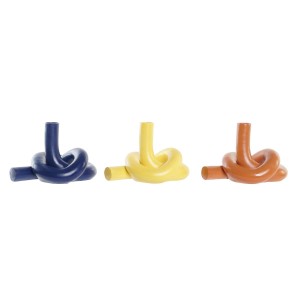 Vase DKD Home Decor Harz (20,5 x 16 x 15 cm) (3 Stück)