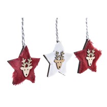 Weihnachtsdekoration Set DKD Home Decor Polyester (21 x 8 x 1 cm) (8 cm) (2 Stück)