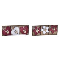 Ensemble Décorations de Noël DKD Home Decor Polyester (21 x 8 x 1 cm) (8 cm) (2 Unités)