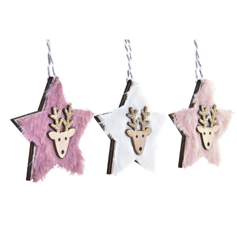 Christmas Decorations Set DKD Home Decor Polyester (22 x 8 x 1 cm) (3 Units)