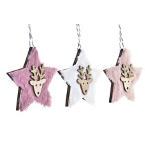 Christmas Decorations Set DKD Home Decor Polyester (22 x 8 x 1 cm) (3 Units)