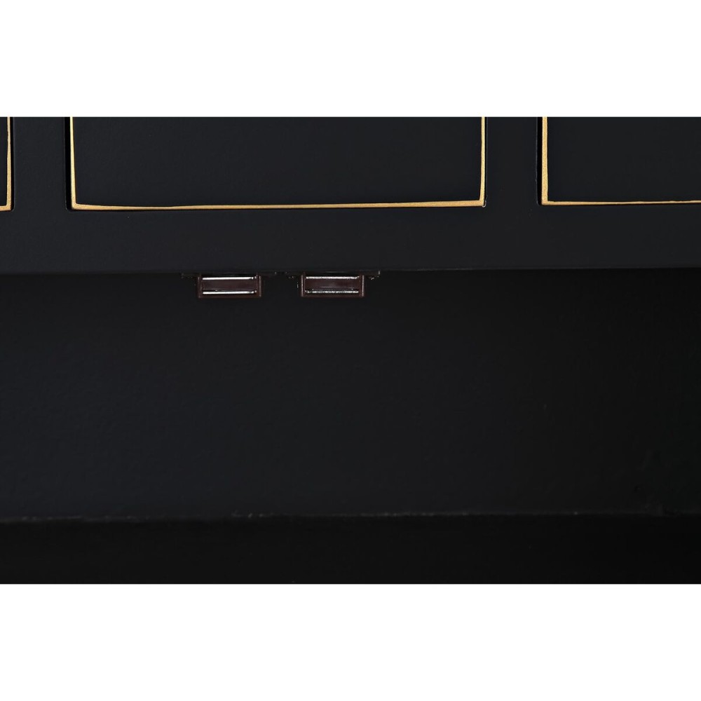 Chest of drawers DKD Home Decor Black Golden Fir MDF Wood Oriental 63 x 28 x 101 cm