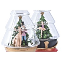 Leuchtende Dekoration DKD Home Decor Weihnachten Rot Weiß (15 x 13,5 x 24 cm) (2 Stück)