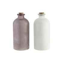 Décoration lumineuse DKD Home Decor Noël Marron Blanc (11 x 11 x 25 cm) (2 Unités)
